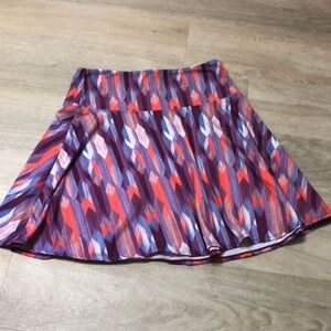 Prana Purple and Blue Skater Skirt